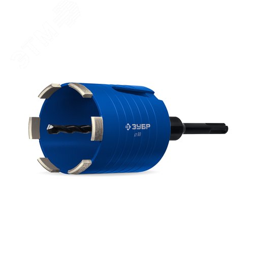 Коронка алмазная для подрозетников, АСК d 68 мм, М16, рабочая глубина 75 мм, лазерная сварка - фото 1