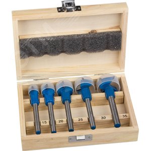 Композит 5 шт., 15-20-25-30-35мм, набор сверл форстнера композитных, твердосплавные резцы - фото 1