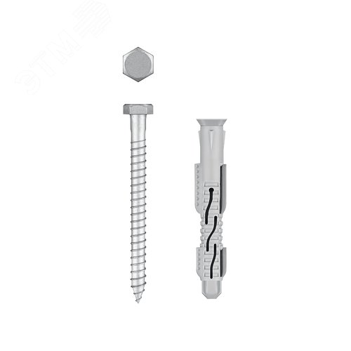 Изображение товара Дюбель фасадный, нейлон/цинк 10 x 80 мм, 50 шт ФД-П (шт)