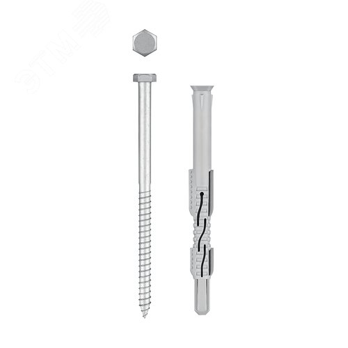 Изображение товара Дюбель фасадный, нейлон/цинк 10 x 140 мм, 50 шт ФД-П (шт)