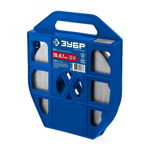Изображение товара Лента бандажная нержавеющая, AISI 304, Профессионал, БДЛ 20 х 0.7 мм, 50 м (шт)