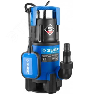 Изображение товара Насос дренажный для грязной воды Профессионал НПГ-Т3-750 ЗУБР, 750 Вт (шт)
