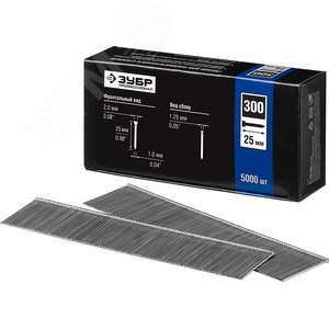 Изображение товара Гвозди для нейлера 25 мм тип 300, 5000 шт (упак)