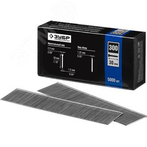 Изображение товара Гвозди для нейлера 30 мм тип 300 , 5000 шт (упак)