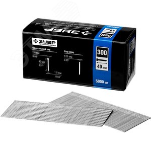 Гвозди для нейлера 40 мм тип 300, 5000 шт - фото 1