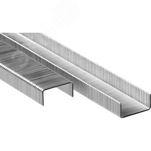 Скобы для степлера 6 мм тонкие широкие тип 80, 5000 шт - фото 2