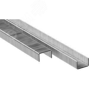 Скобы для степлера 8 мм тонкие широкие тип 80, 5000 шт - фото 2