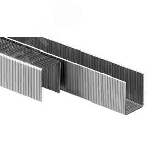 Скобы для степлера 16 мм тонкие широкие тип 80, 5000 шт - фото 2