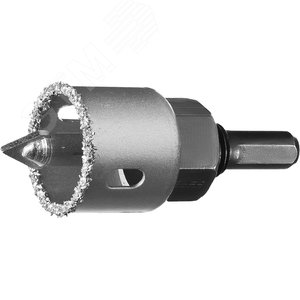 Коронка-чашка ''Профессионал'' c карбид-вольфрамовым нанесением, 32 мм, высота 25 мм, в сборе с державкой и сверлом - фото 1