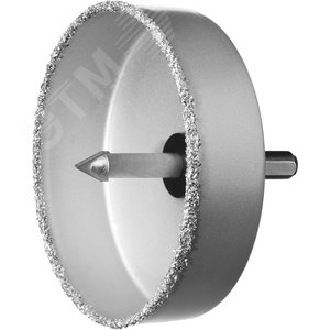 Коронка-чашка ''Профессионал'' c карбид-вольфрамовым нанесением, 102 мм, высота 25 мм, в сборе с державкой и сверлом - фото 1