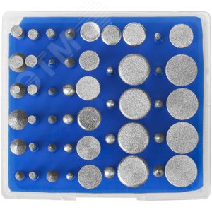 Набор ''Профессионал'': Мини-насадки с алмазным напылением в пластиковом боксе, Р 180, хвостовик 3мм, 50 предметов - фото 1