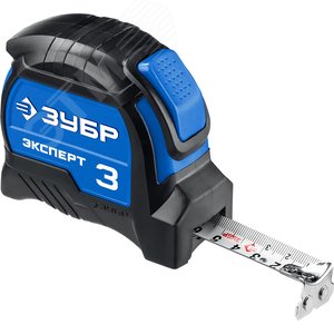 Рулетка профессиональная 3м х 16мм с нейлоновым покрытием Эксперт - фото 1