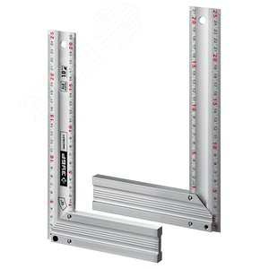 Угольник ЭКСПЕРТ 250 мм жесткий столярный с усиленным алюминиевым полотном - фото 2