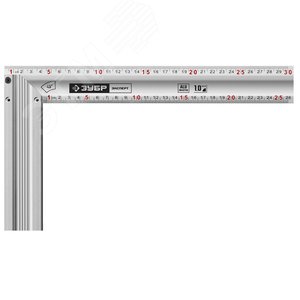 Угольник ЭКСПЕРТ 300 мм жесткий столярный с усиленным алюминиевым полотном - фото 1