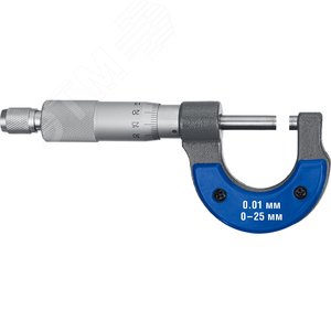 Микрометр ''Профессионал'' гладкий механический, МК 25, диапазон 0-25мм, шаг измерения 0,01мм - фото 2