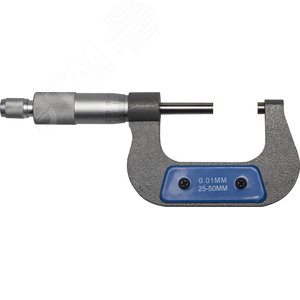 Изображение товара Микрометр ''ЭКСПЕРТ'' гладкий механический, МК 50, диапазон 25-50мм, шаг измерения 0,01мм (шт)