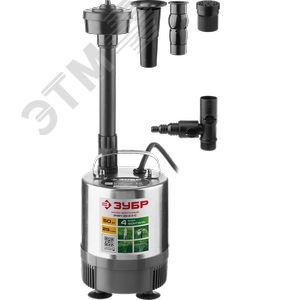 Изображение товара Насос фонтанный ЗНФЧ-29-2.3-С ЗУБР, 50 Вт, корпус нерж.сталь (шт)