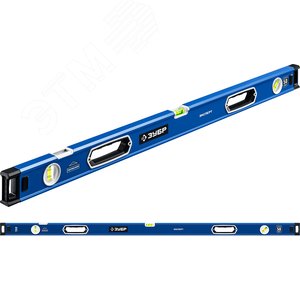 Уровень мощный 1500 мм с рукоятками и зеркальным глазком Эксперт - фото 1