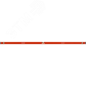 Уровень коробчатый, крашеный, 3 ампулы, фрезерованная базовая поверхность, 200 см - фото 1