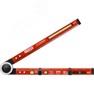 Уровень-угломер ''Мастер'' складной, 2 ампулы (1 поворотная), точность 1мм/м, 500мм - фото 2