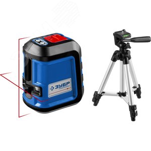 Изображение товара Нивелир лазерный , суперкомпакт, 15м, , точн. +/-0,3 мм/м, штатив, чехол КРЕСТ-15 (шт)