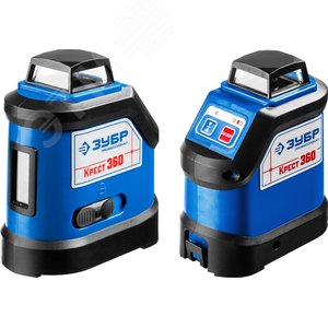 Нивелир лазерный 360град., 20м/70м, точн. +/-0,3 мм/м КРЕСТ 360 - фото 2