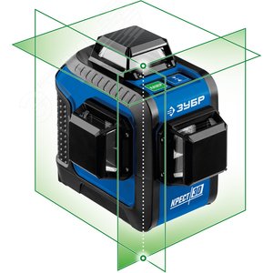 Зеленый нивелир лазерный КРЕСТ 3D - фото 1