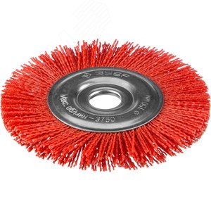Щетка дисковая для УШМ, нейлоновая проволока с абразивным покрытием, 150х22мм ''Профессионал''. - фото 1