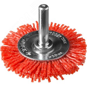 Щетка дисковая для дрели, нейлоновая проволока с абразивным покрытием, 50мм ''Профессионал''. - фото 1
