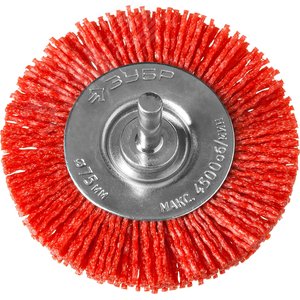 Щетка дисковая для дрели, нейлоновая проволока с абразивным покрытием, 75мм ''Профессионал''. - фото 2