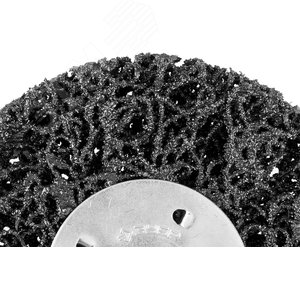 Щетка дисковая для дрели, нейлоновая проволока с абразивным покрытием, с открытой агрессивной структурой, 50мм ''Профессионал''. - фото 2