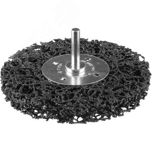 Щетка дисковая для дрели, нейлоновая проволока с абразивным покрытием, с открытой агрессивной структурой, 100мм ''Профессионал''. - фото 1