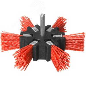 Щетка дисковая ''звезда'' для дрели, нейлоновая проволока с абразивным покрытием, 100мм ''Профессионал''. - фото 1