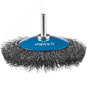 Щетка коническая для дрели, витая стальная проволока 0,3мм, 100мм ''Профессионал''. - фото 2