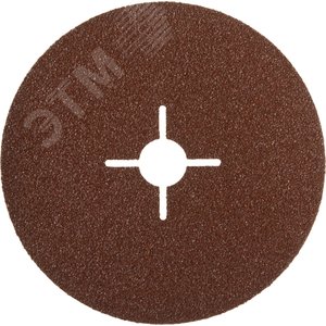 Круг шлифовальный ''ПРОФИ'' фибровый, для УШМ, P60, 125х22мм, 5 листов - фото 1