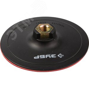 Изображение товара Тарелка опорная ''Мастер'' пластиковая для УШМ под круг на липучке, d 125 мм, М14 (шт)