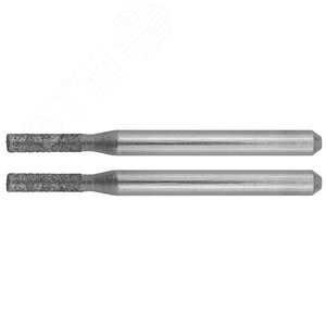 Изображение товара Мини-шарошки алмазные, d 2,3x10,0x3,2мм, длина 38мм, 2шт (упак)