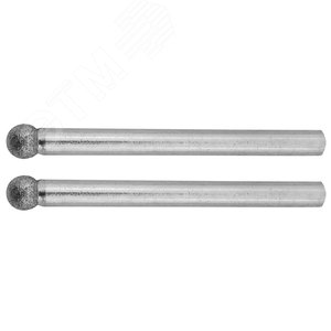 Изображение товара Мини-шарошки алмазные, d 4,0x3,2мм, длина 38мм, 2шт (упак)