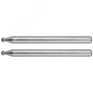 Изображение товара Мини-шарошки алмазные, d 2,0x3,2мм, длина 38мм, 2шт (упак)