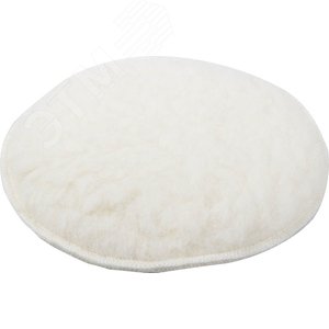 Изображение товара Насадка полировальная из натурального меха на липучке, 180мм (шт)