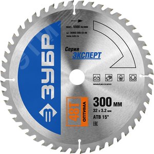 Изображение товара Диск пильный по дереву Оптима 300X32мм 48Т (шт)