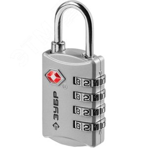 Замок TSA багажный, кодовый, 4 диска, Профессионал - фото 1