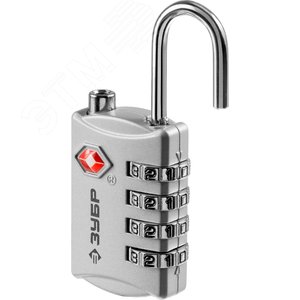 Замок TSA багажный, кодовый, 4 диска, Профессионал - фото 2