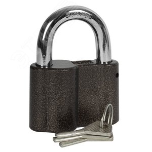 Замок навесной ''Мастер'' общего применения, дисковый механизм секрета, ключ 7 PIN, дужка d-14мм, 80мм - фото 1