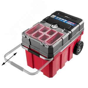 Ящик-тележка для инструмента ''МЕГА БОКС'' пластиковый, 24'', Профессионал - фото 2