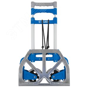 Тележка складная хозяйственная, до 60кг, каркас и платформа из алюминия, платформа 39х28см, колёса d13см, вес 3,2кг - фото 2