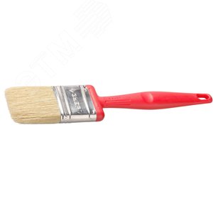 Кисть плоская ''БСГ-50'', с быстросъемной головой, натуральная щетина, пластмассовая ручка, 63мм - фото 1