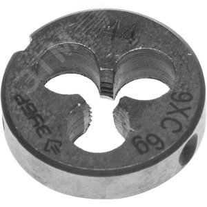 Изображение товара Плашка М4x0.7мм, сталь 9ХС, круглая ручная (шт)