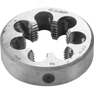 Изображение товара Плашка трубная G 1'', сталь 9ХС, круглая ручная (шт)