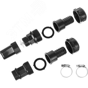 Набор для всасывающих шлангов: Обратный клапан с фильтром, адаптер, два хомута - фото 2